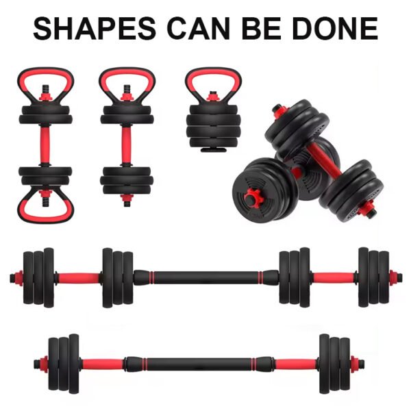 15KG Dumbbell set with kettlebell multifunctional - Image 2