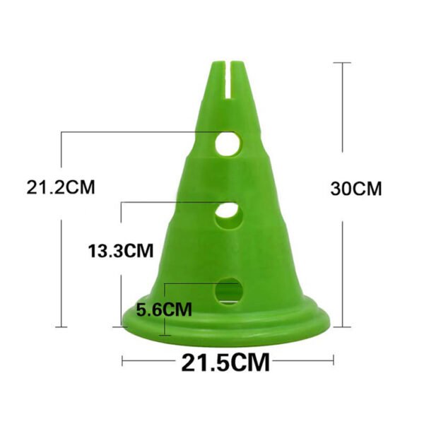 30CM Marking Cones With Hole (Pack of 6) - Image 2
