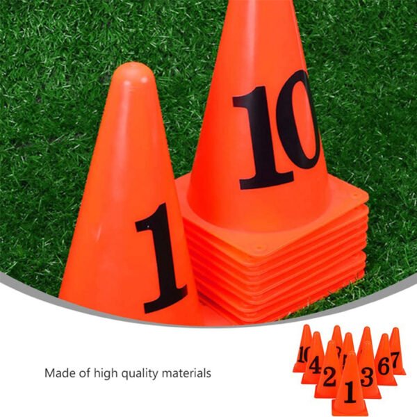 23CM Numbered Marking Cones (Pack of 10) - Image 3